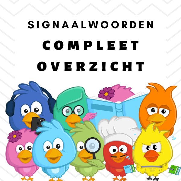 LeesMees - Online begrijpend lezen oefenen - Signaalwoorden compleet overzicht