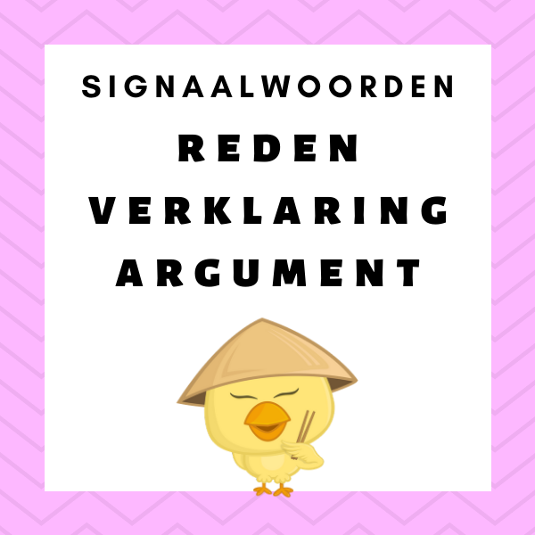 Signaalwoorden oefenen - reden verklaring argument - LeesMees (1)