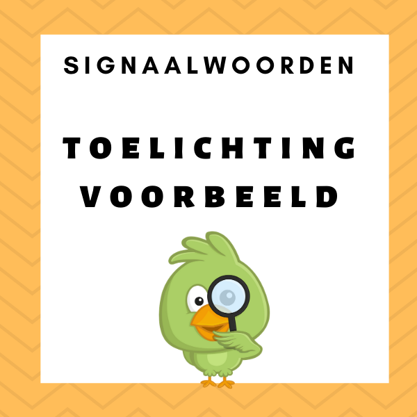 Signaalwoorden oefenen - toelichting voorbeeld - LeesMees (1)